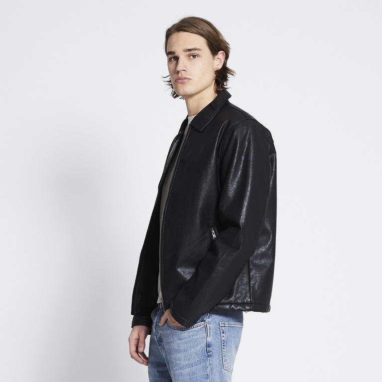 Faux leather jacket "Blank" Black